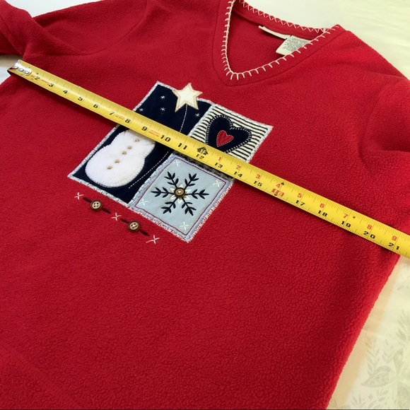 Christmas Fleece by White Stag Snowman Sweater - Picture 5 of 10